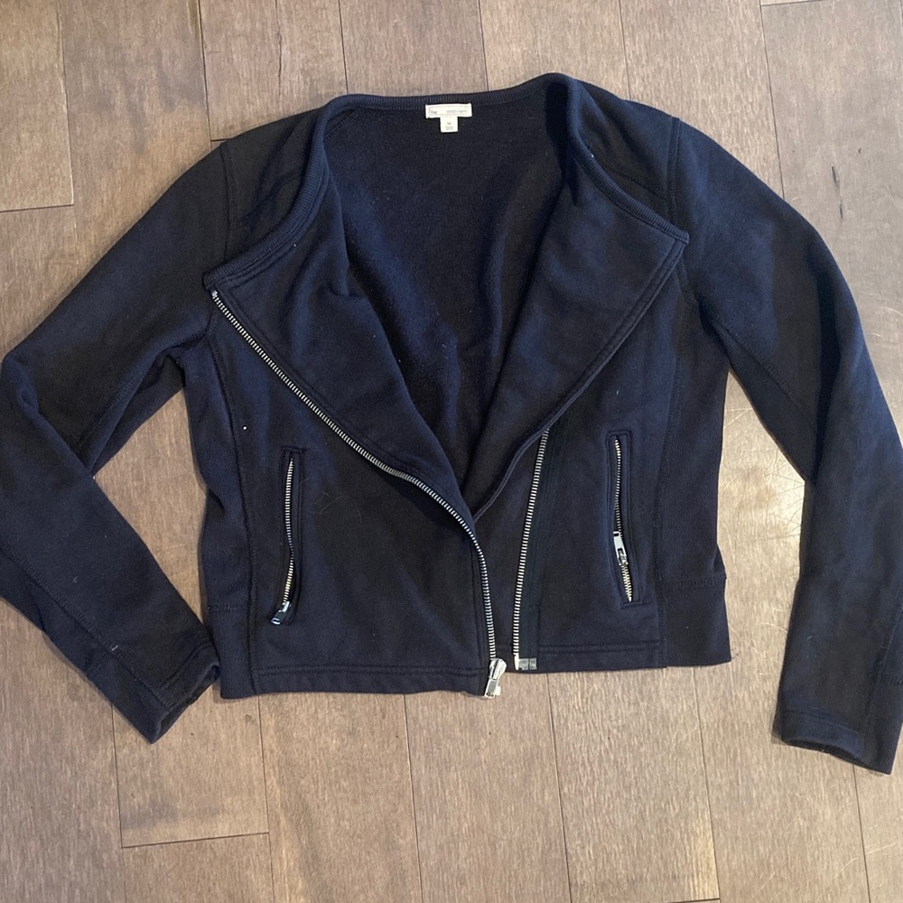GAP Women's Black Bomber Moto Jacket